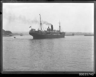 View of passenger liner NELLORE in harbour.