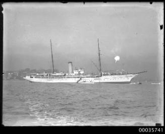 View of unidentified pleasure steamer