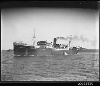 View of VILLE D'AMIENS underway in harbour.