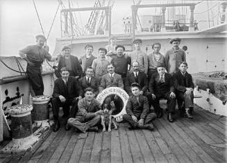 Group portrait of crew aboard MARECHAL DE TURENNE