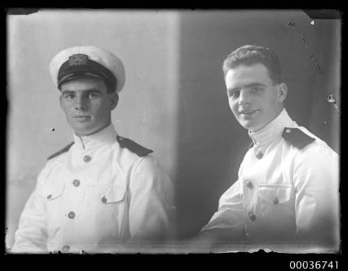 Portrait image of officer and cadet from ELGINSHIRE.