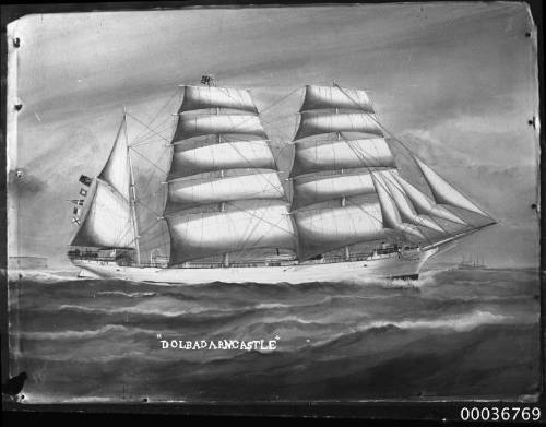 Ship DOLBADARN CASTLE at sea.