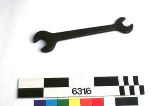 Open ended fixed spanner used by Wee Georgie Robinson