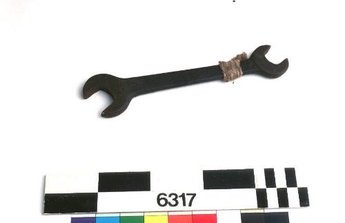 Open ended fixed spanner used by Wee Georgie Robinson