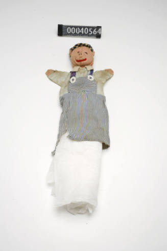 Little Pig puppet made by Lois Carrington