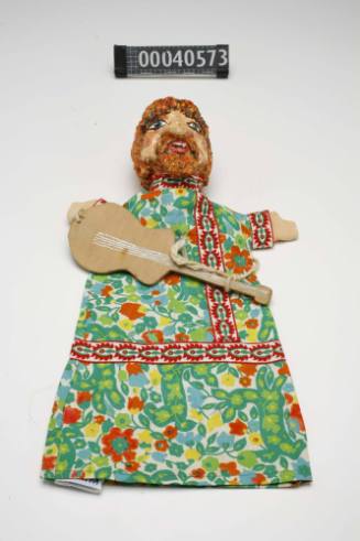 Hippy puppet made by Lois Carrington