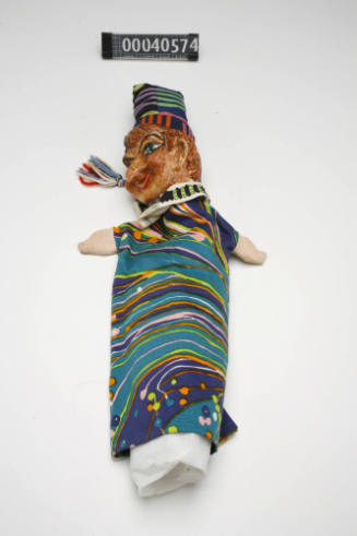 Bimbo the Clown puppet made by Lois Carrington