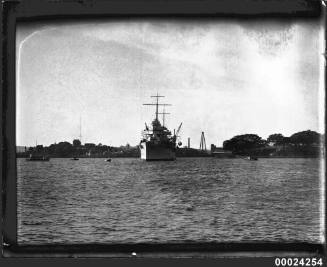 USS ASTORIA at anchor in Farm Cove, Sydney