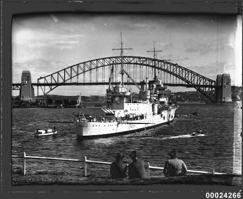 USS ASTORIA in Farm Cove, Sydney