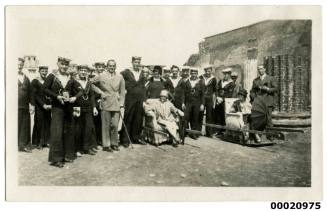 Group of Royal Australian Navy sailors and civilians