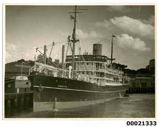 SS CHANGTE at north east Circular Quay in Sydney