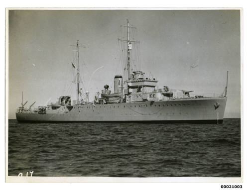 HMAS WARREGO II sea trials