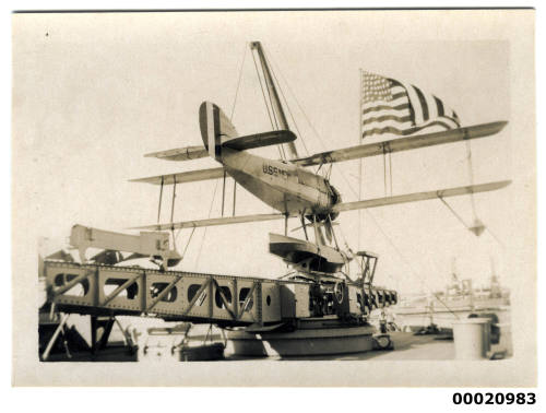 Seaplane on board USS NEW MEXICO