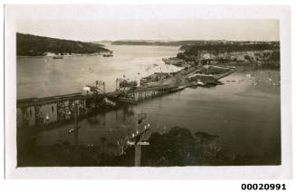 Spit Bridge in Middle Harbour in Sydney during the United States Navy visit