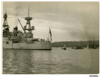 USS LOUISVILLE III in Sydney Harbour