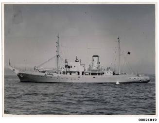 Naval vessel possibly the HMAS KANGAROO or HMAS KARANGI