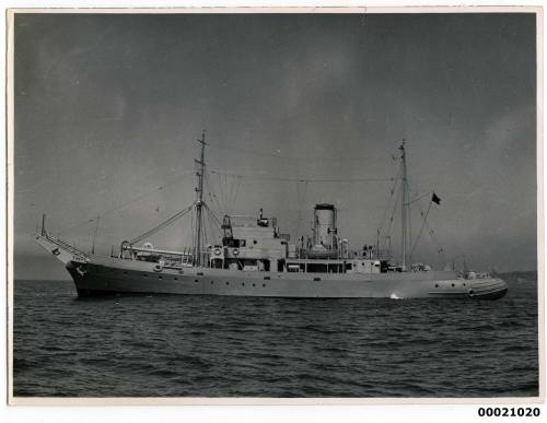 Naval vessel possibly the HMAS KANGAROO or HMAS KARANGI