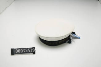 HMAS KUTTABUL WRANS cap tally worn by Trish Haggarty attached to cap 00038533