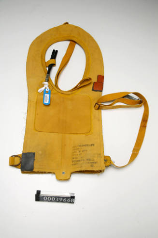 Life jacket used by Jack O'Brien on his solo non stop voyages