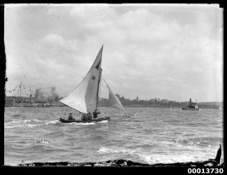 Ketch with '24' on its sail passing Fort Denison, Sydney Harbour
