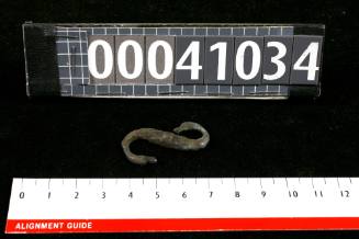 S-shaped belt Hook recovered from the wreck of the DUNBAR