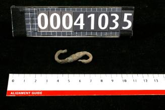 S-shaped belt Hook recovered from the wreck of the DUNBAR