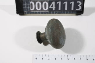Circular metal door knob