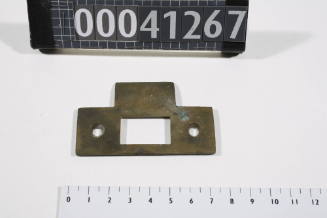 T-shaped metal door lock striker plate