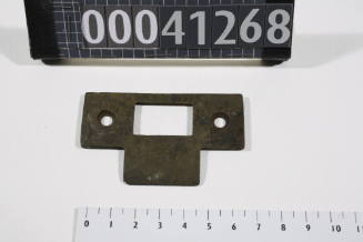 T-shaped metal door lock striker plate