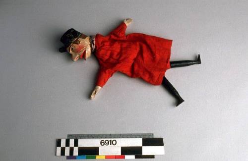 Fireman puppet from a 'Punch and Judy' puppet set