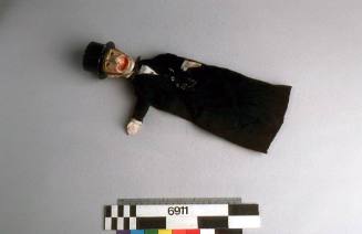 Undertaker puppet from a 'Punch and Judy' puppet set