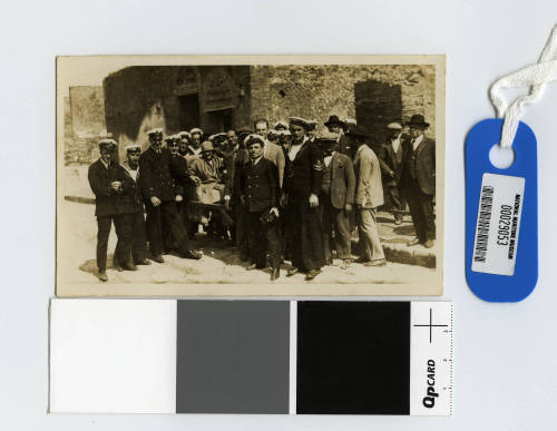 HMAS MELBOURNE's crew at Pompeii with Mary Pickford and Douglas Fairbanks