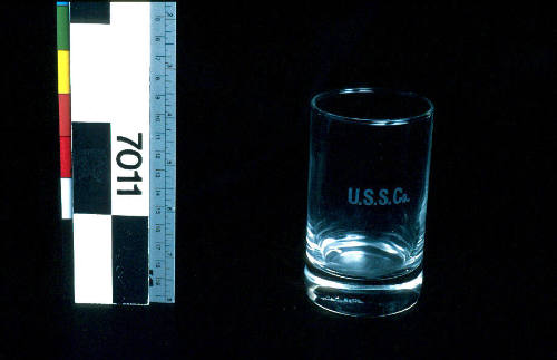 USS Co glass tumbler