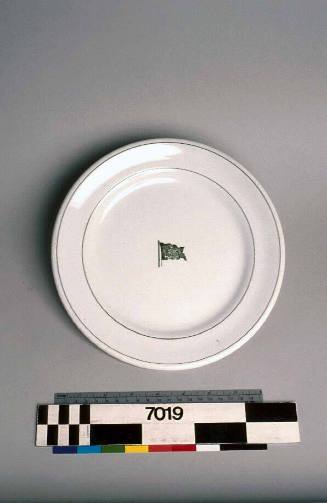 SS WAREATEA, Union Steamship Company of New Zealand, dinner plate
