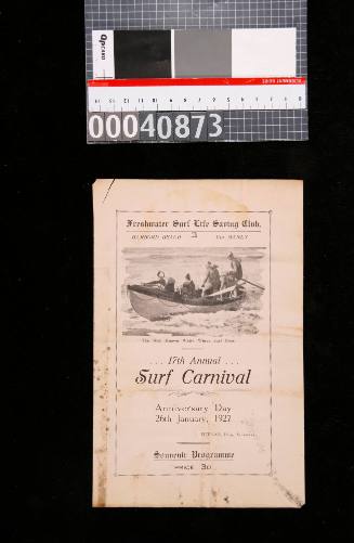 Freshwater Surf Life Saving Club 17th Annual Carnival Souvenir Programme