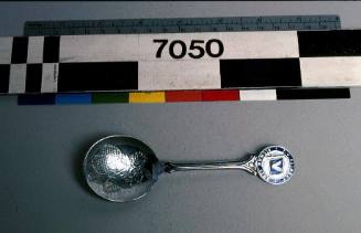 Souvenir metal spoon from the TV FAIRSKY, Sitmar Line.