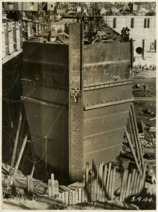 No 2 caisson during construction