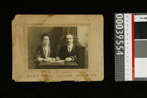 Elizabeth and Edward Moulding on their wedding day