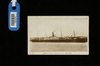 Postcard sent by Mary Moulding of the SS NORSEMAN, the ship she was migrating to Australia on