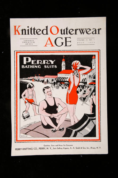 Magazine covers featuring images of swimwear