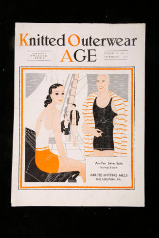 Front cover for Knitted Outerwear Age, volume 17, number 9, September 1930