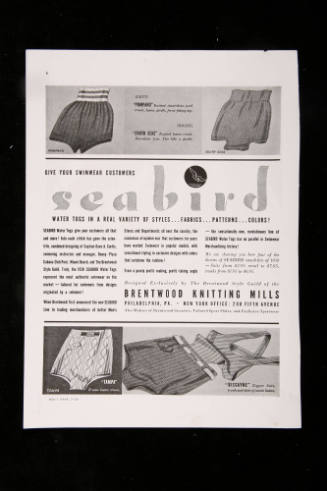 Advertisement for Seabird Swimwear