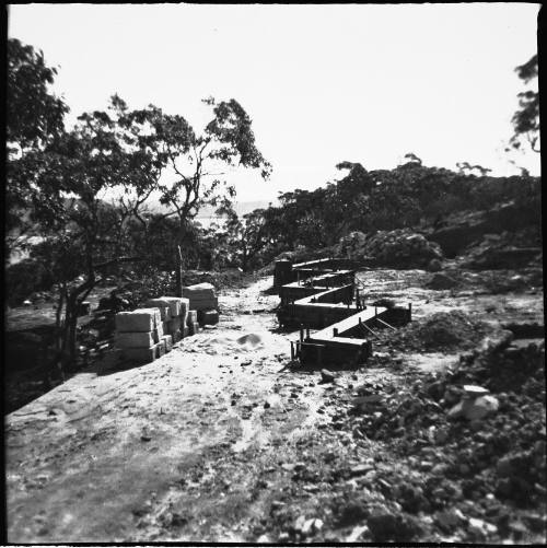 View of Oskar Speck's house foundations 