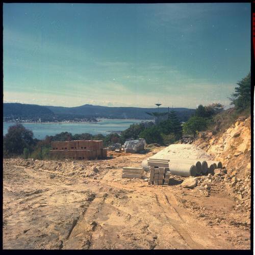 View of the building site of Oskar Speck's house at Killcare