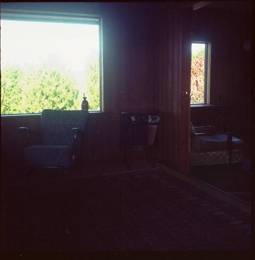 View of the lounge room window at Oskar Speck's house at Killcare 