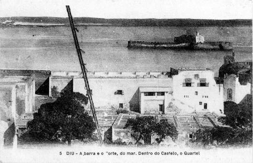 Postcard of Diu collected by Oskar Speck