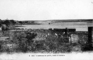 Postcard of Diu collected by Oskar Speck