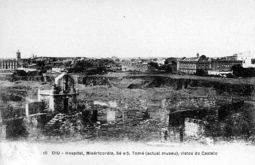 Postcard of Diu collected by Oskar Speck