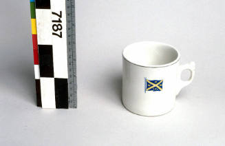 White porcelain mug from AMANDA MILLER