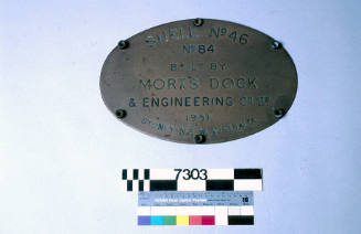 Shell No. 46, No. 84, built by Mort's Dock & Engineering Co. Ltd. 1951 Sydney NSW Australia